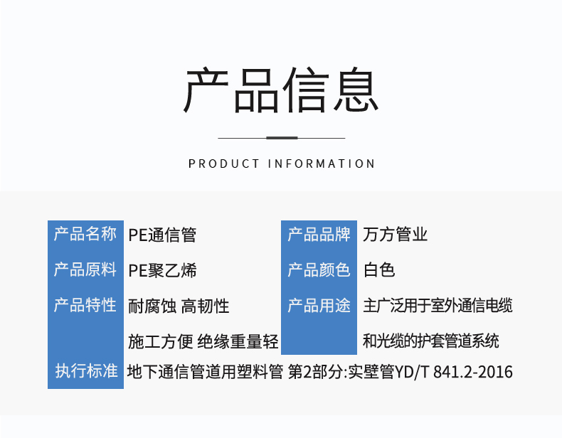 安徽萬方管業集團,PE管、MPP管、PVC管、PE給水管等管材