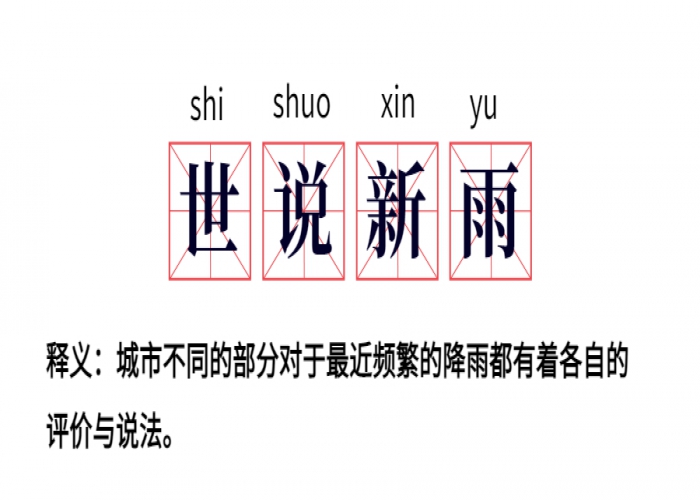 世說新“雨”｜ 春雨綿綿，聽聽你的城市在說啥？